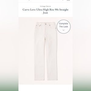 Abercrombie curve love 90s ultra high rise Jean